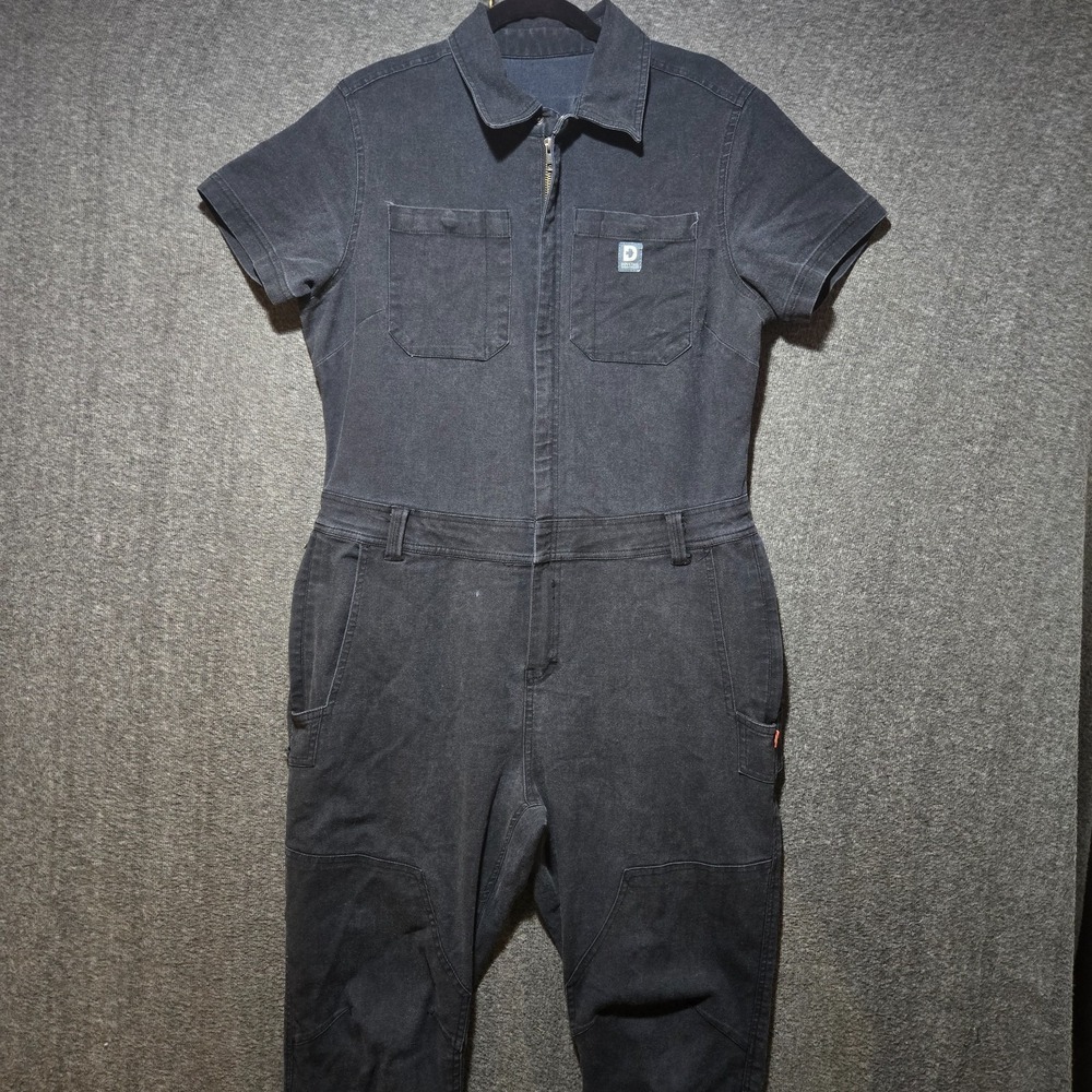 Dovetail Workwear Navy Blue Hadley Coverall Jumpsuit Women's Size M